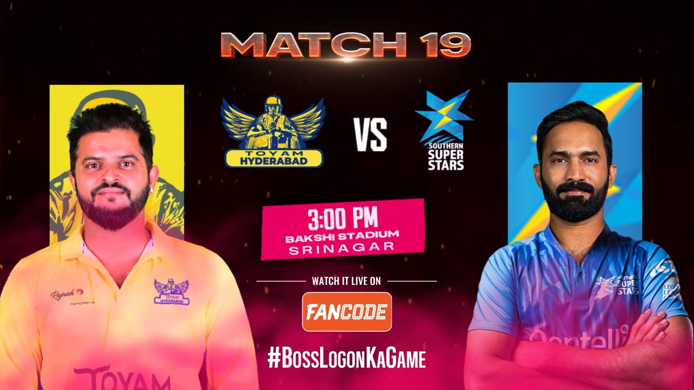Toyam Hyderabad vs Southern Super Stars | Oct 9 - Live on FanCode