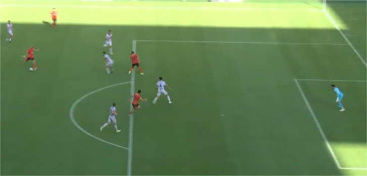 PURE FINESSE! Samuel Klein finds the bottom corner