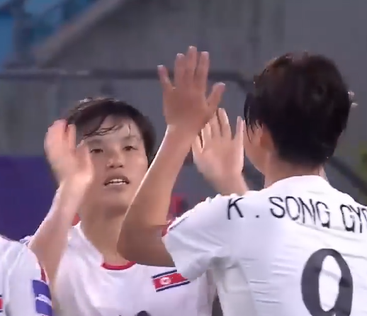Song-Ok Hong's hat-trick powers DPR Korea to an emphatic win