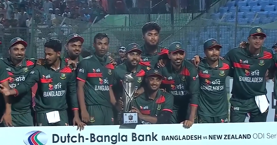 Bangladesh beat New Zealand by 55 runs | 3rd ODI