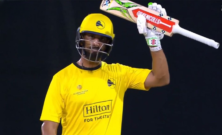 Guyana vs Hampshire: Shan Masood's 79 off 54