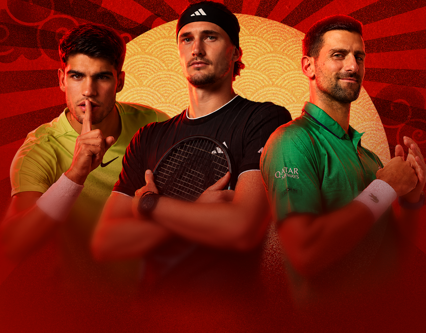Grandstand 2 of atp masters - rolex shanghai masters banner