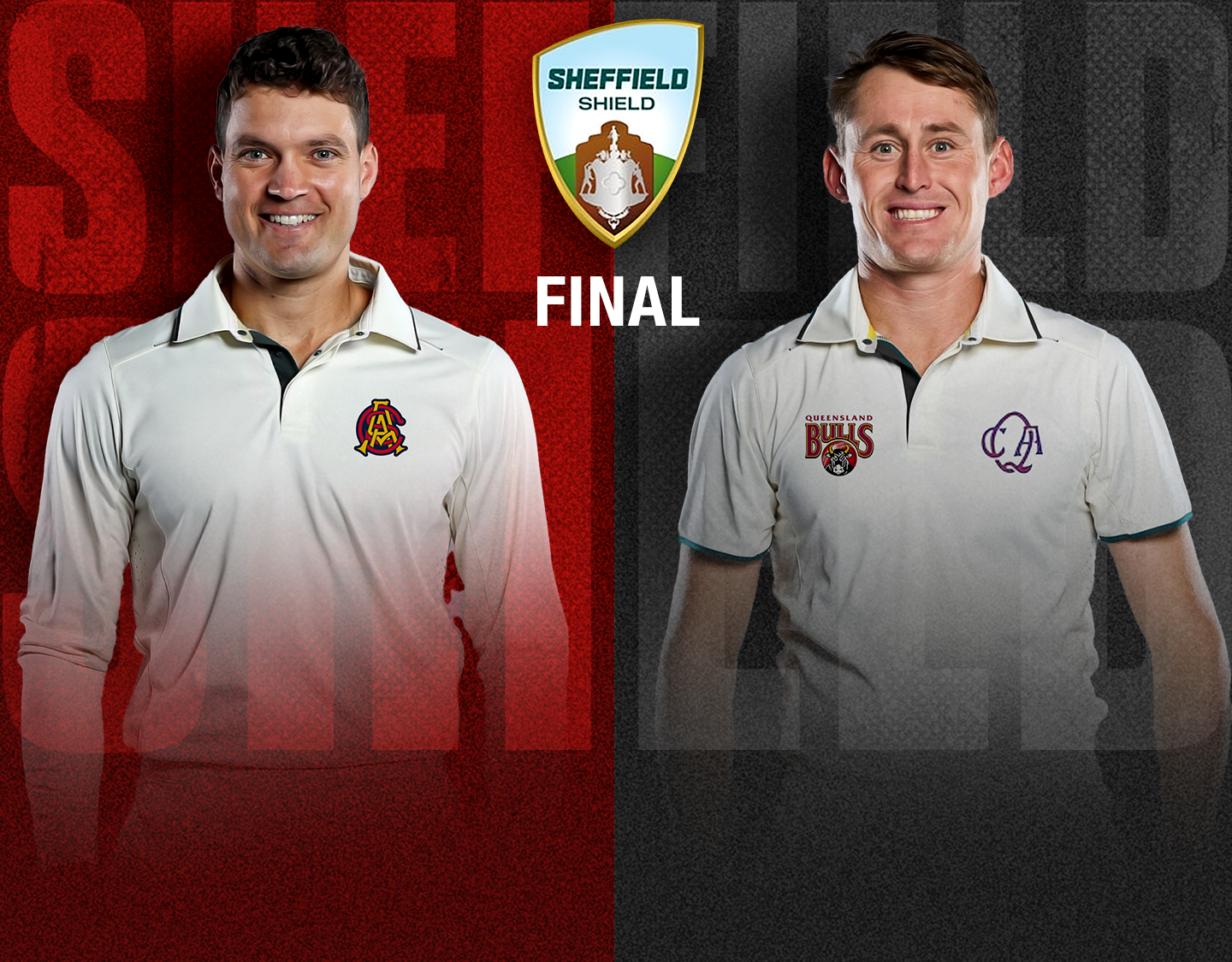 Final of sheffield shield, 2024-25: south australia vs queensland banner