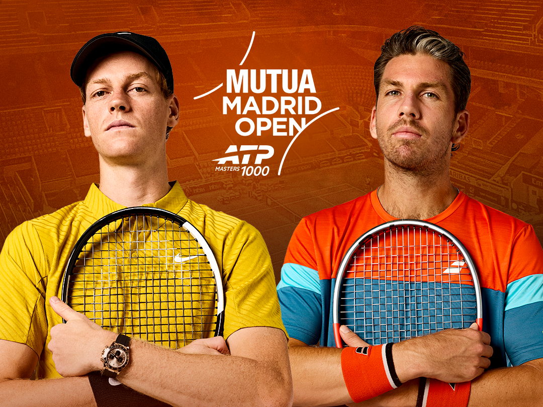 Sinner vs norrie of atp masters mutua madrid open 2026 banner
