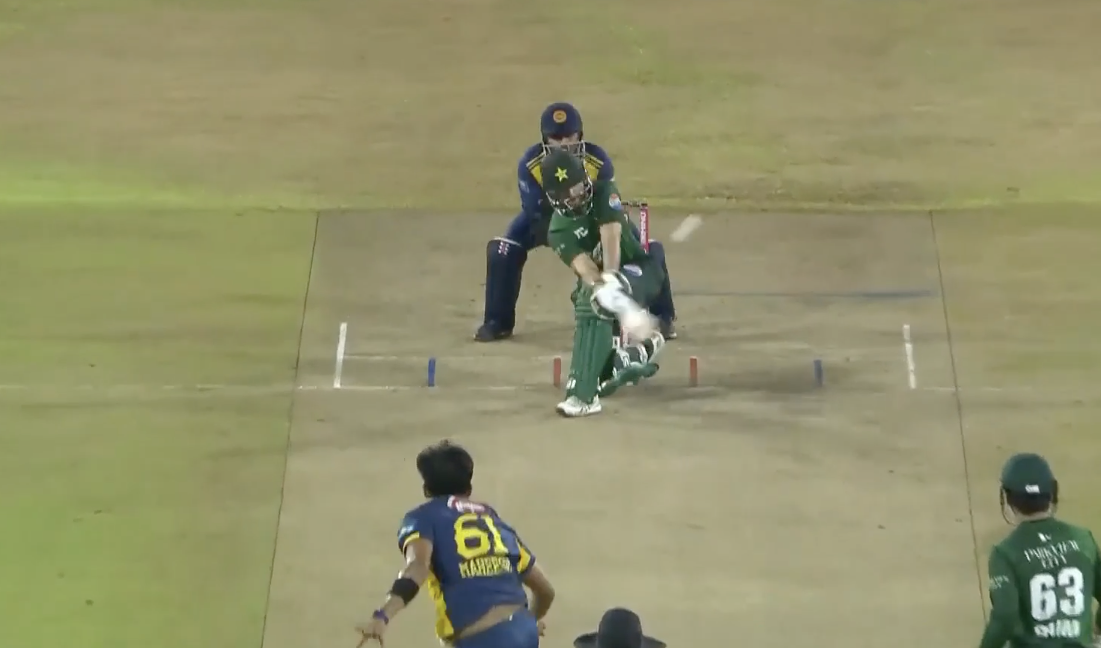 464! Salman Agha takes Maheesh Theekshana to the cleaners