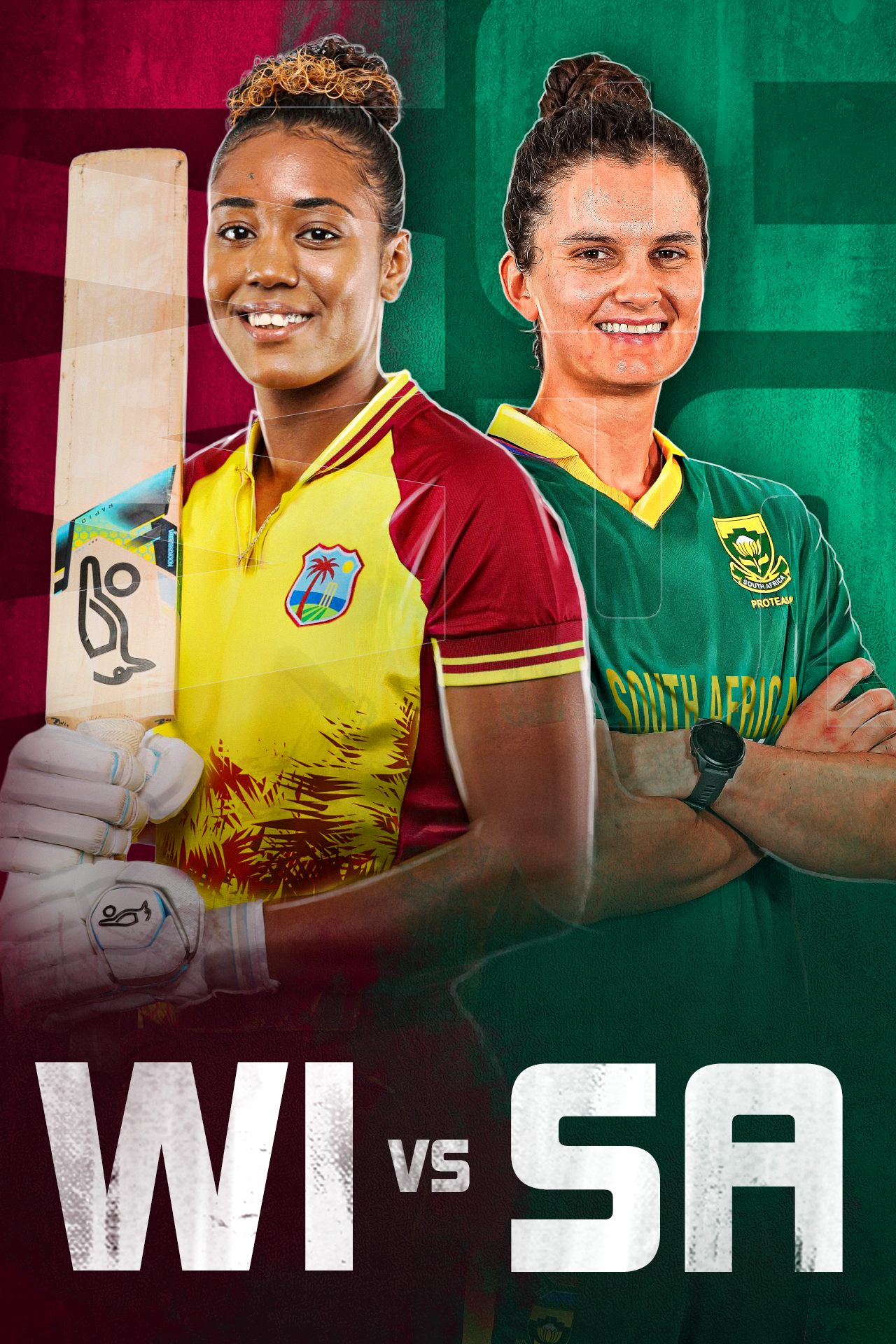 South africa women tour of west indies, 2025 cricket vertical banner