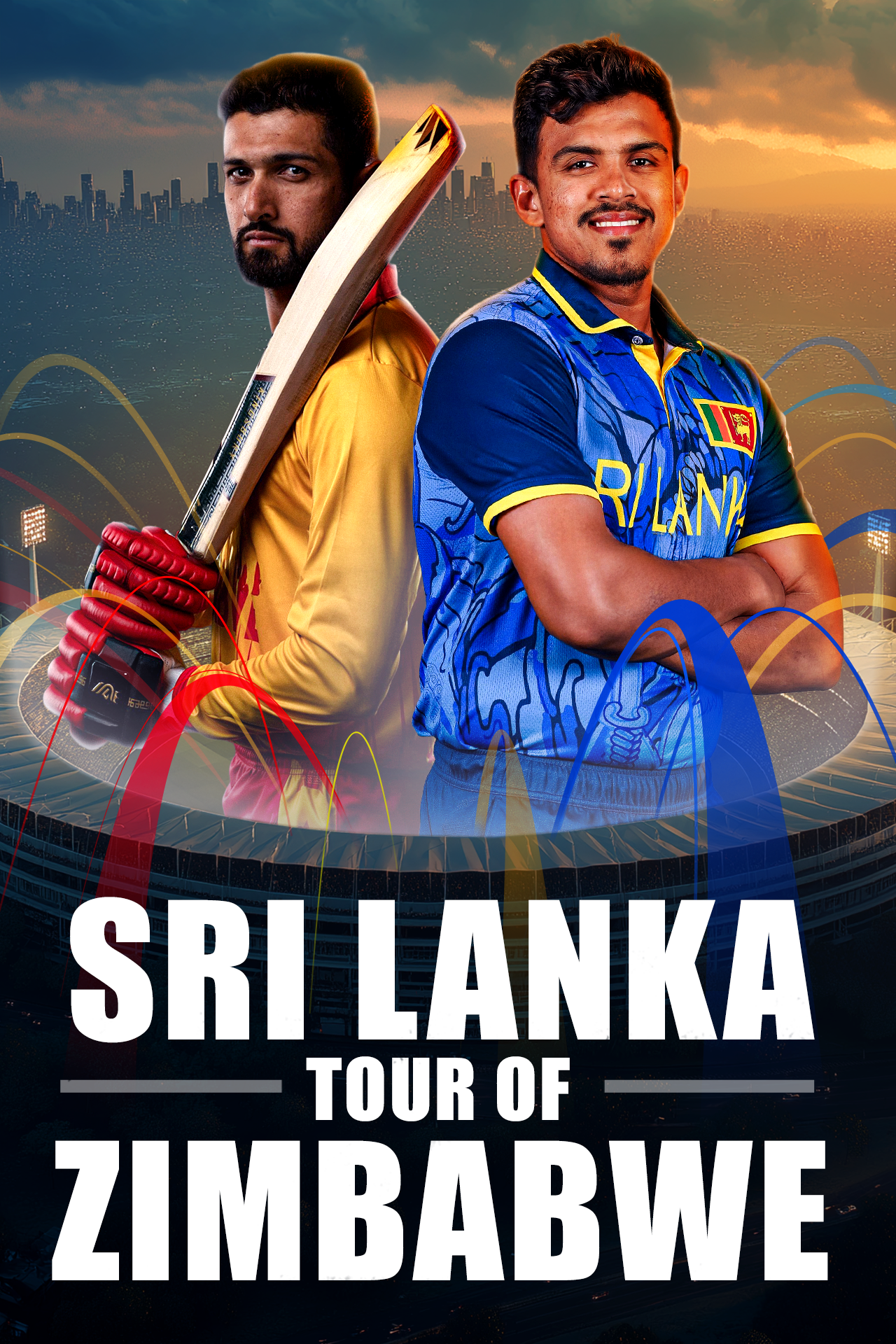Sri lanka tour of zimbabwe, 2025 cricket vertical banner