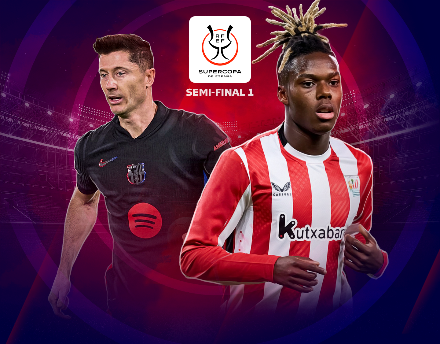 Match #1 of supercopa de espana banner