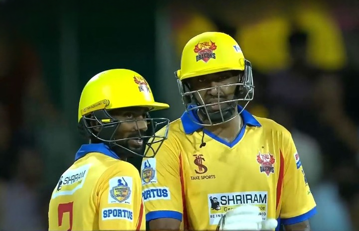 Dindigul Dragons beat Trichy Grand Cholas by 6 wickets | Match 30