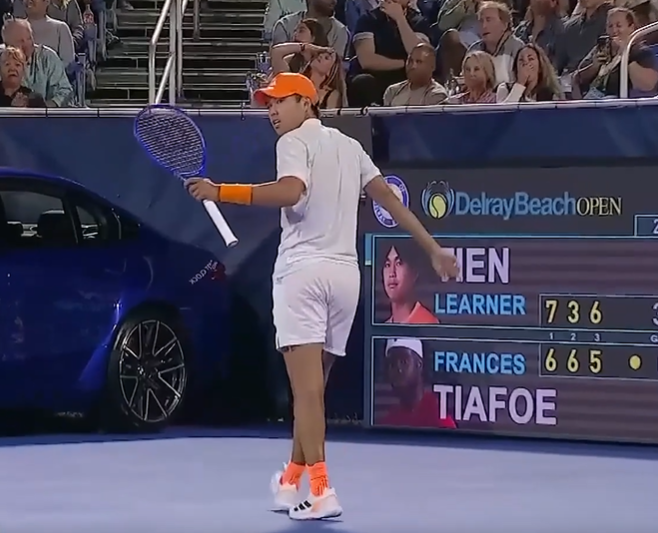 Learner Tien vs Frances Tiafoe | Day 2 | Center Court 