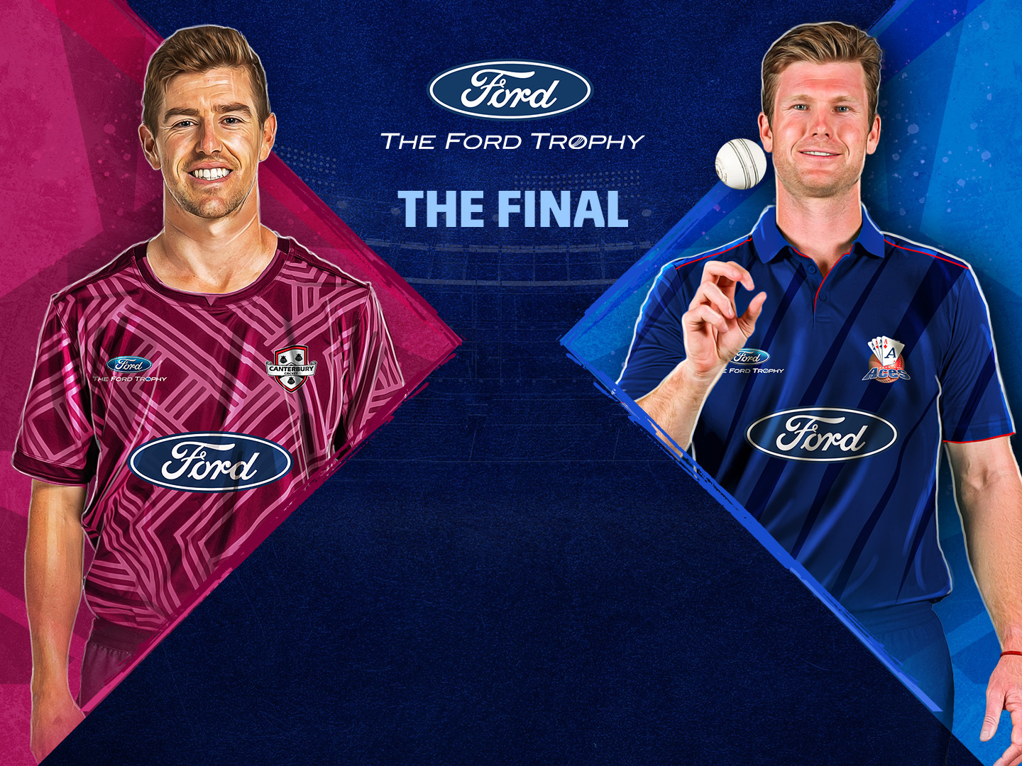 Final of the ford trophy, 2024-25: canterbury vs auckland aces banner