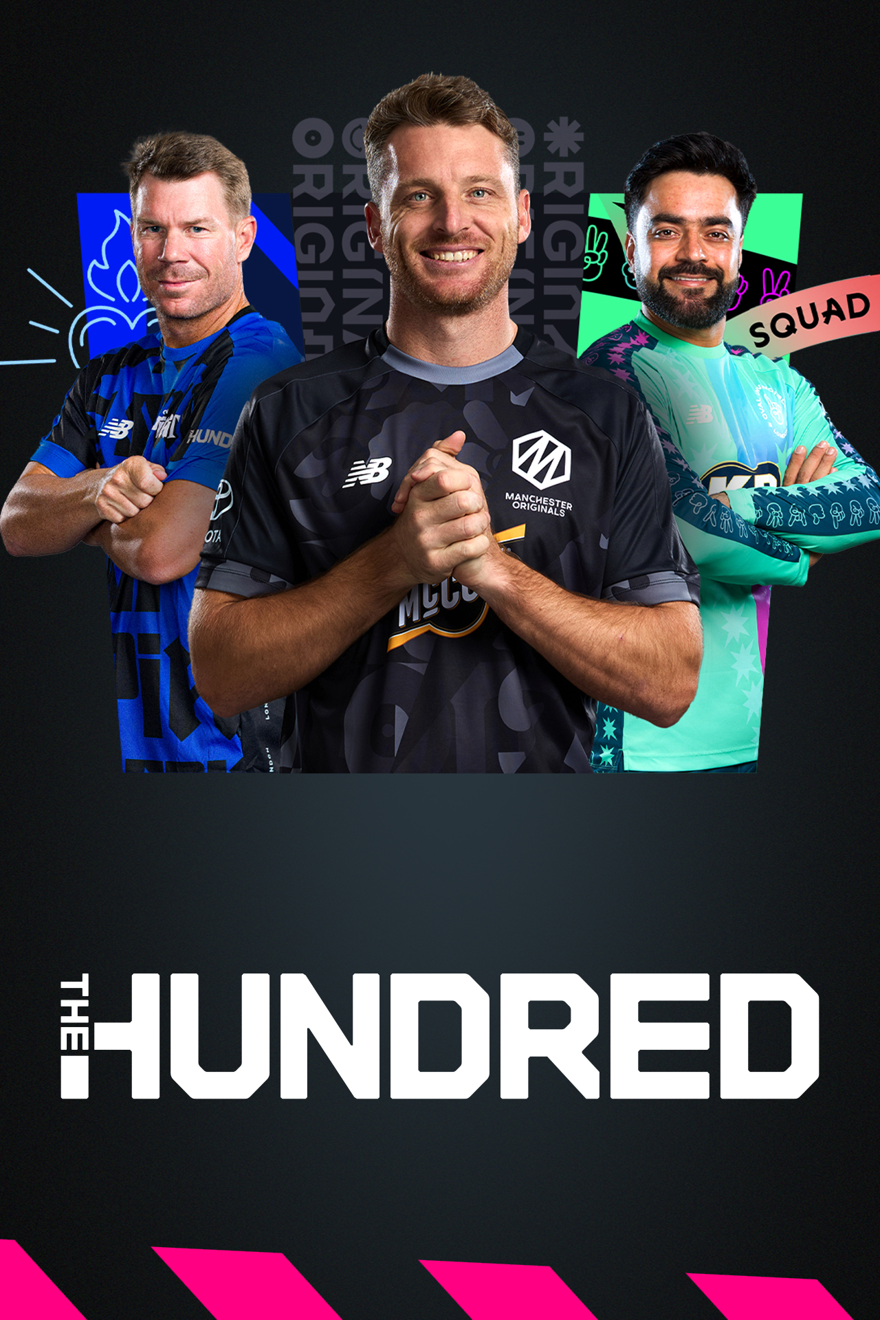 The hundred, 2025 cricket vertical banner