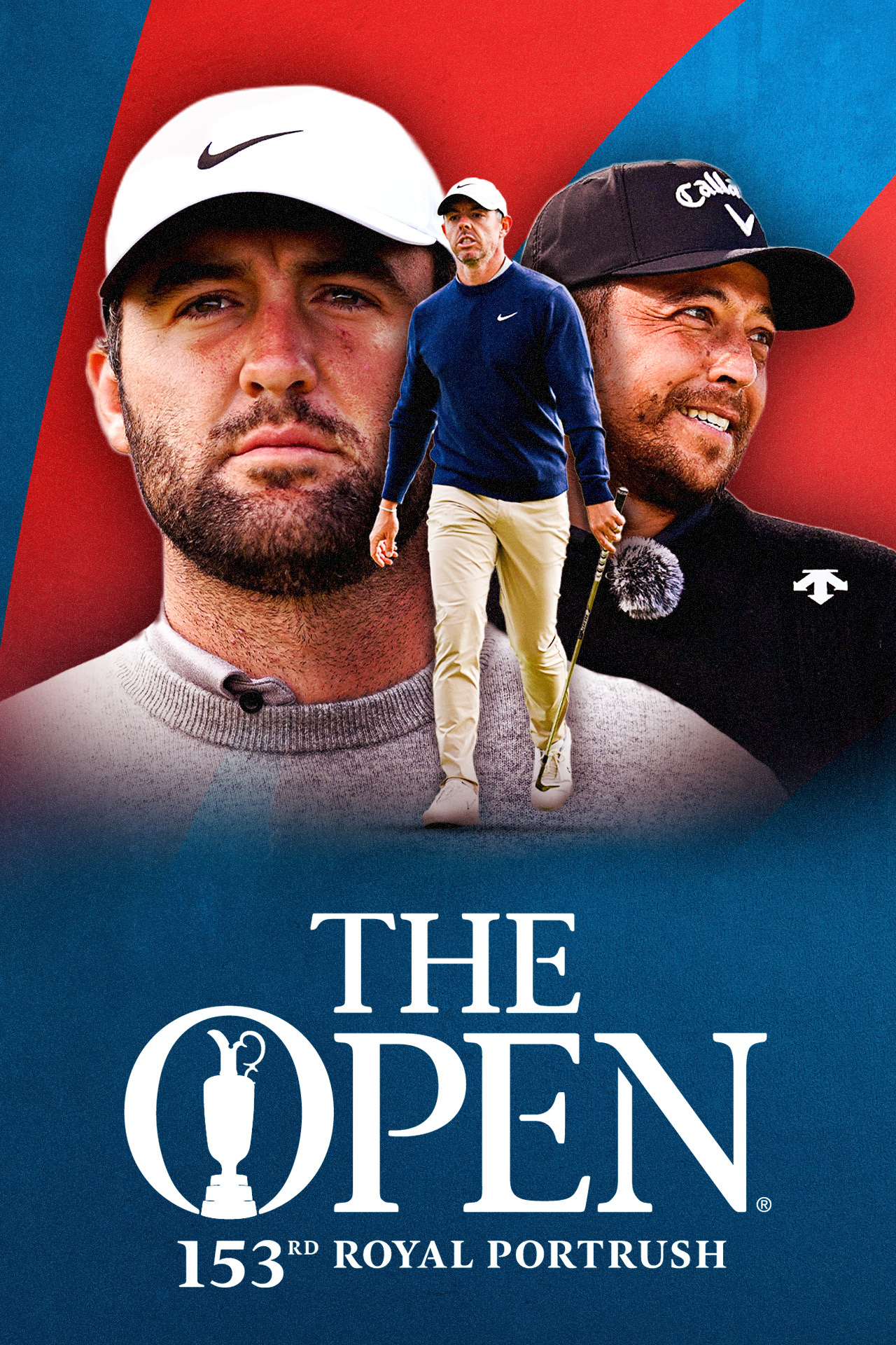 The open championship golf vertical banner