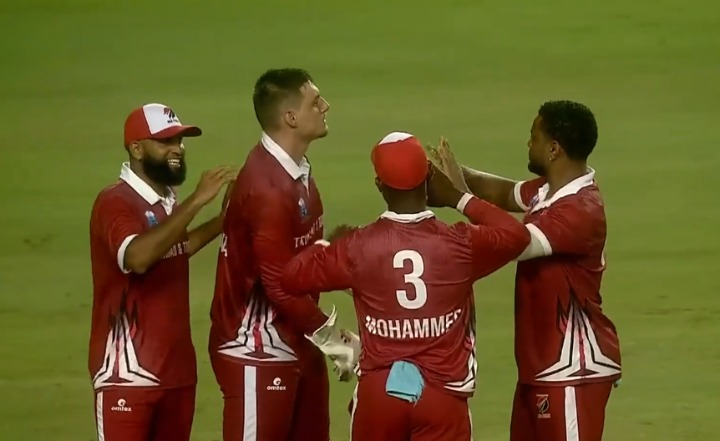 Trinidad and Tobago Red Force beat Guyana Harpy Eagles by 6 runs on DLS | Match 9