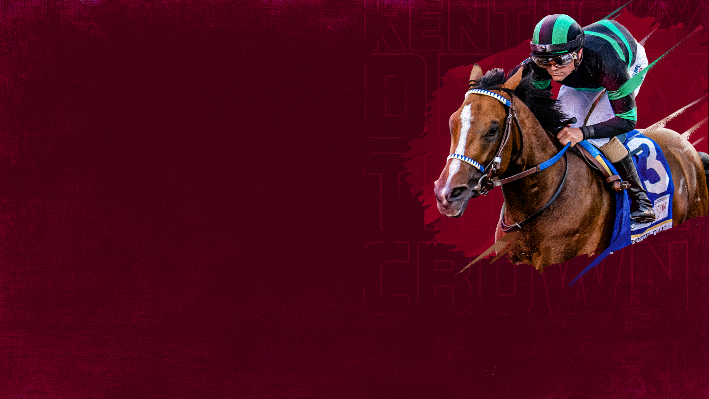 Triple crown - kentucky derby horse racing banner
