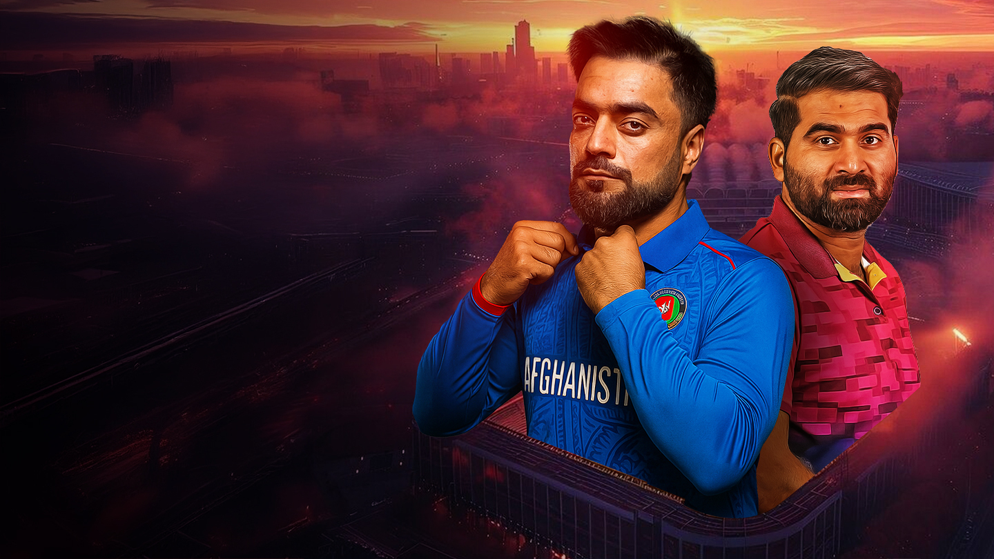 Afghanistan and pakistan tour of uae, 2025 cricket banner