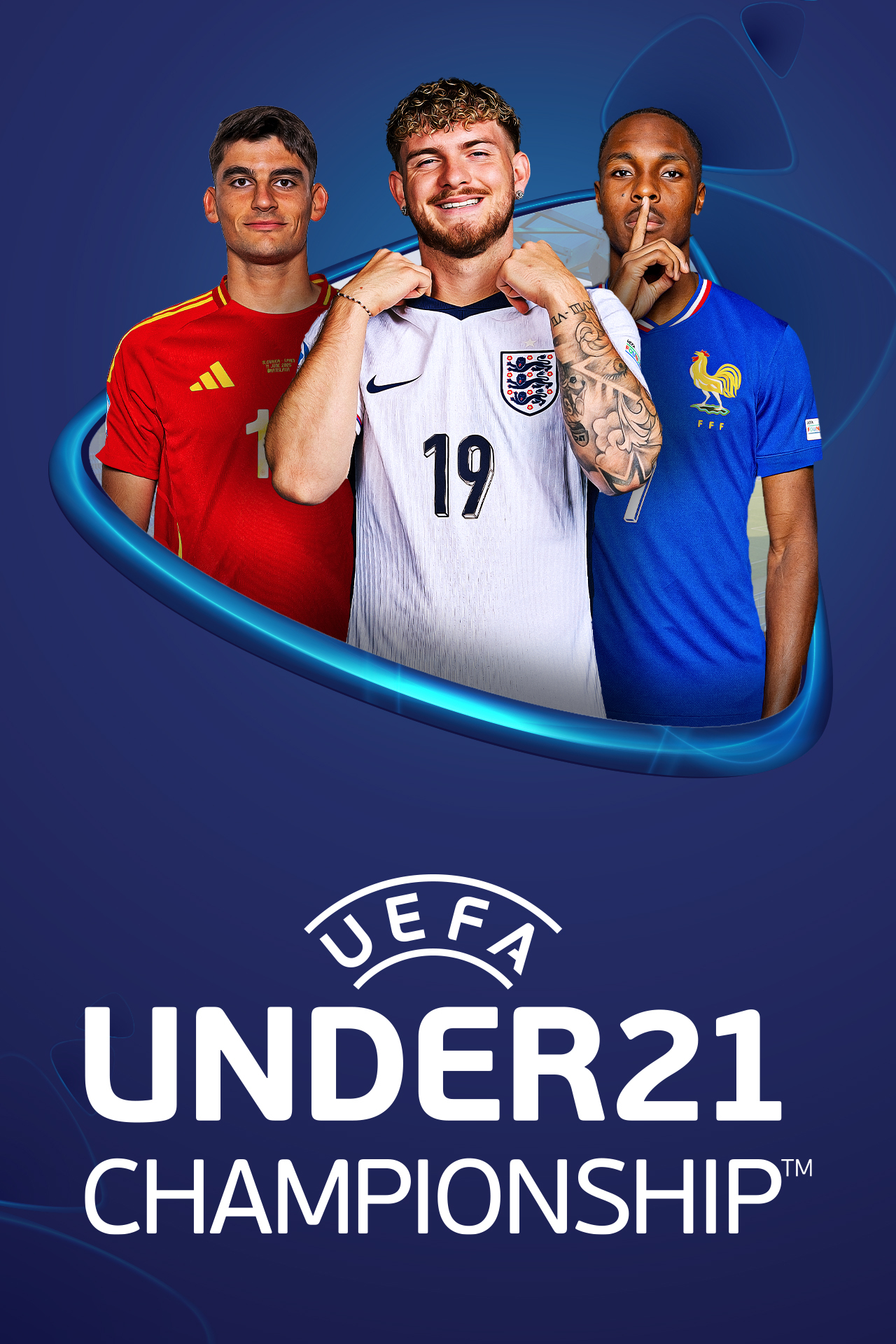 Uefa european under-21 championship football vertical banner