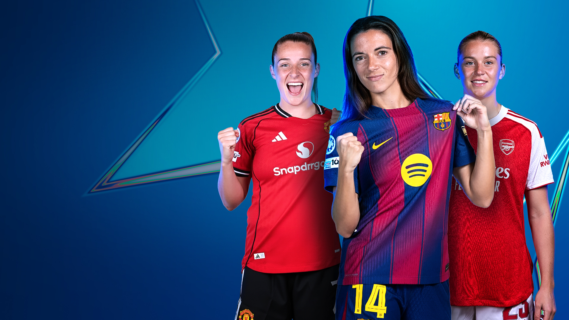 Uefa women's champions league 2025-26 football banner