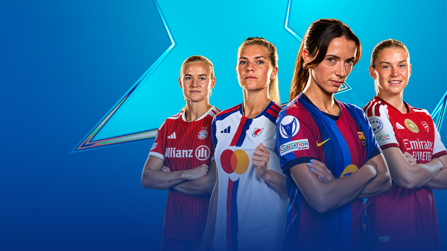 Uefa women's champions league 2026-27 football banner