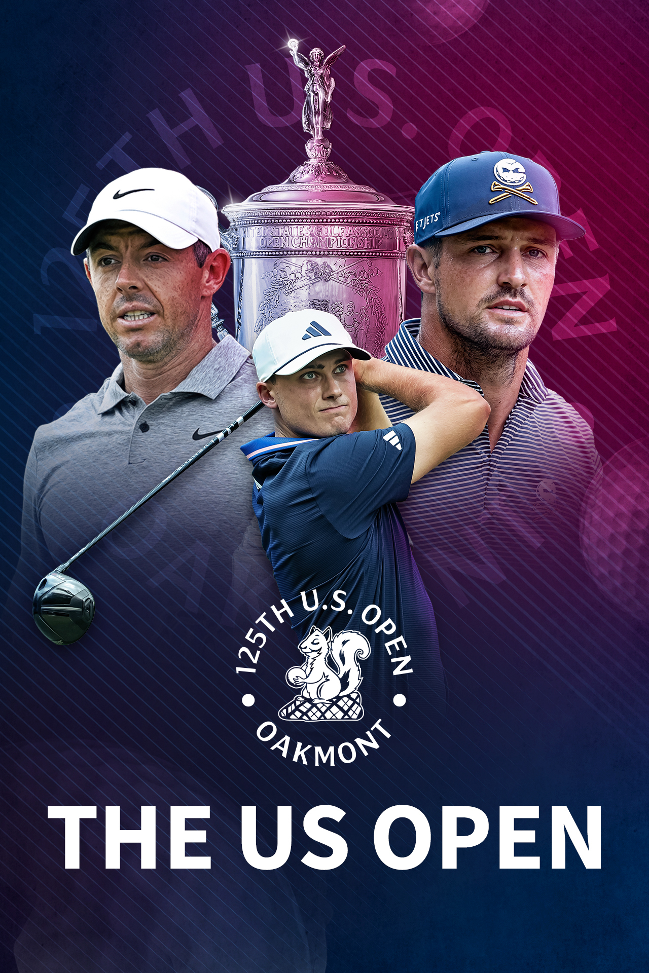 Us open golf vertical banner