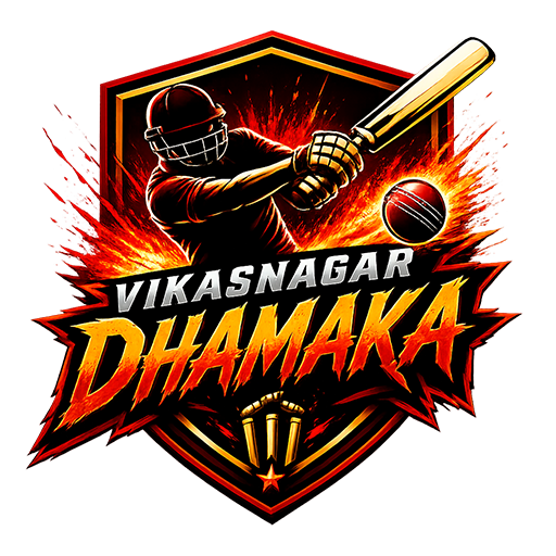 Vikasnagar dhamaka cricket logo