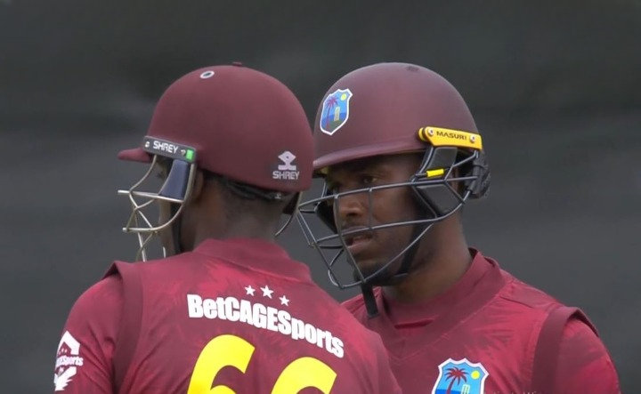 West Indies reach 352/8 before rain plays spoilsport | 2nd ODI