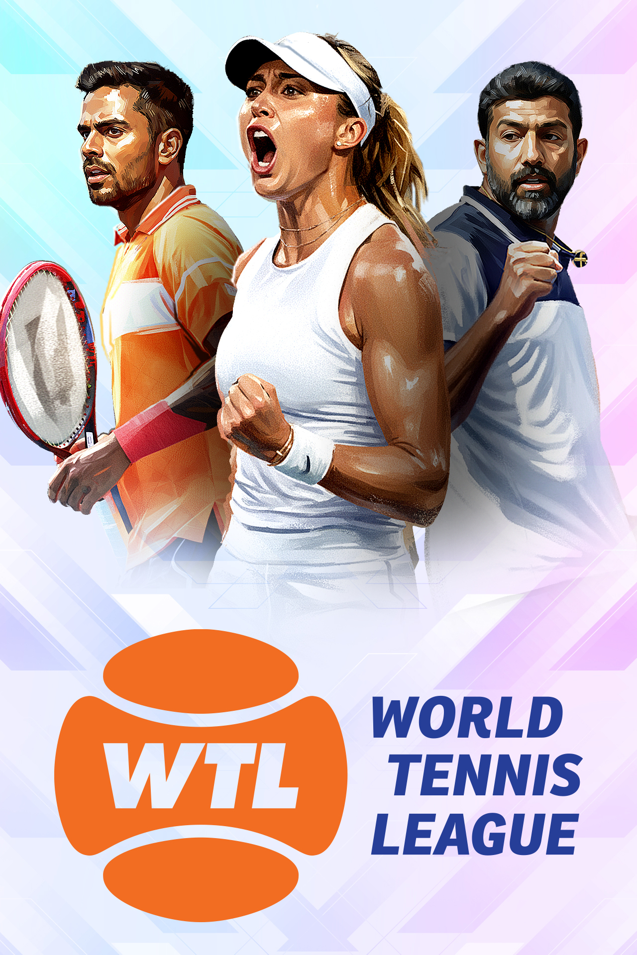 World tennis league 2025 team tennis vertical banner