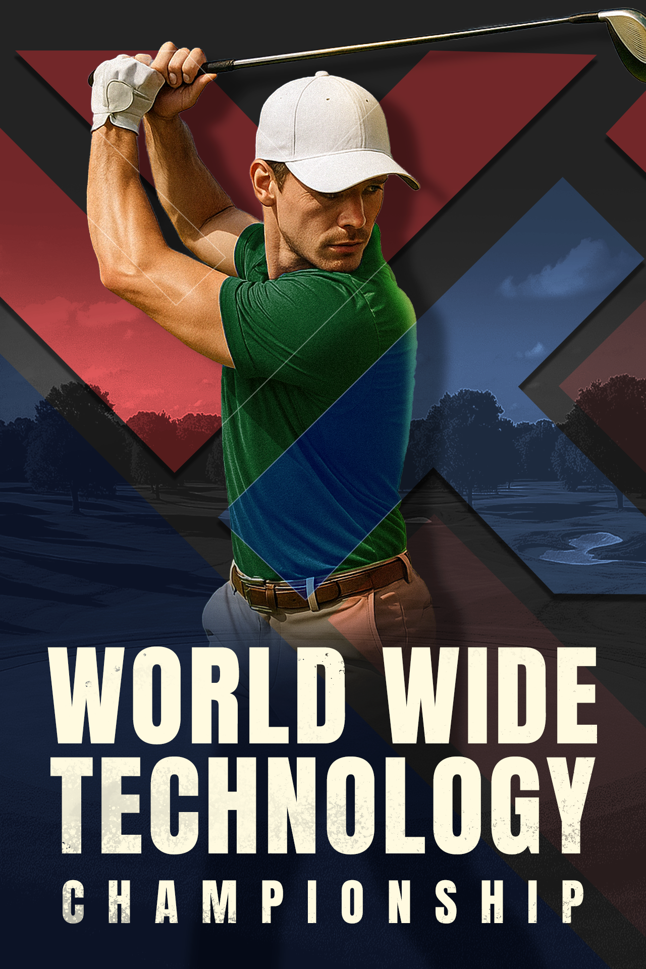 World wide technology championship golf vertical banner