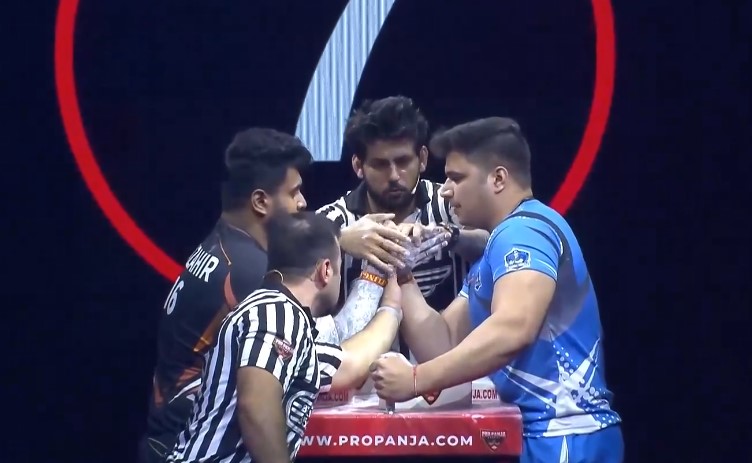 Mumbai Muscle vs Jaipur Veers | Yuvraj Verma vs Mazahir Saidu (100Kg) | English Highlights