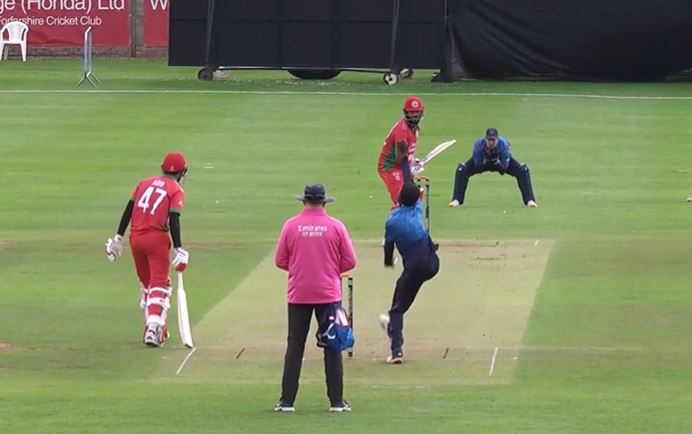 Oman vs Namibia: Zeeshan Maqsood's 51 off 99