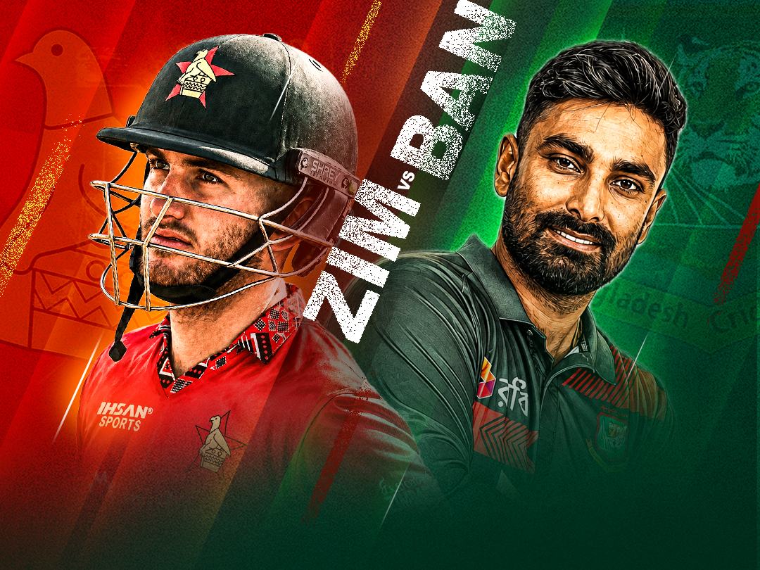 1st odi of bangladesh tour of zimbabwe, 2026: zimbabwe vs bangladesh banner