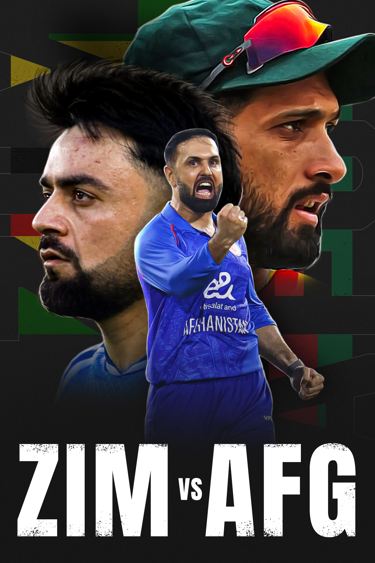 Afghanistan tour of zimbabwe, 2025 cricket vertical banner