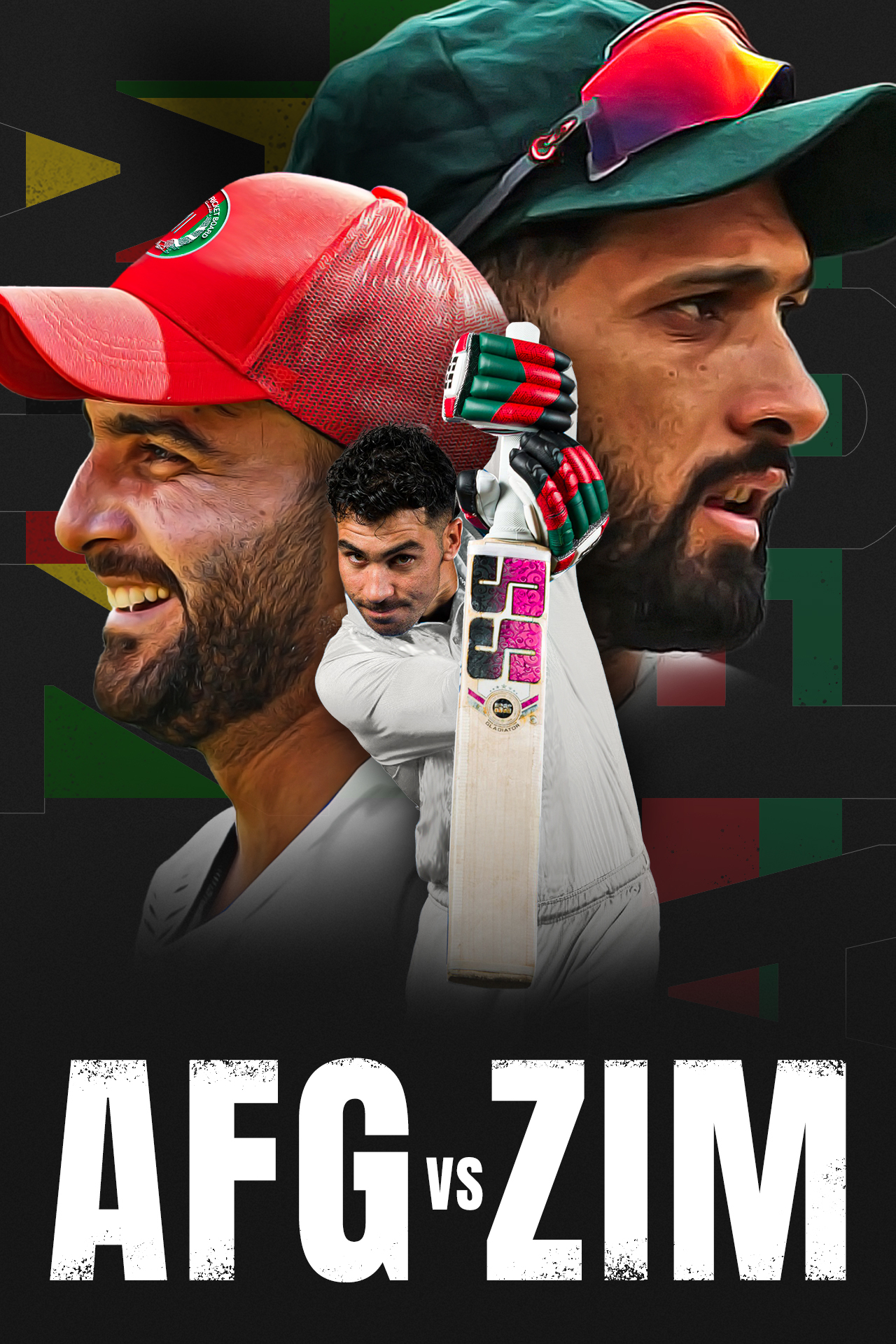 Afghanistan tour of zimbabwe, 2025 cricket vertical banner