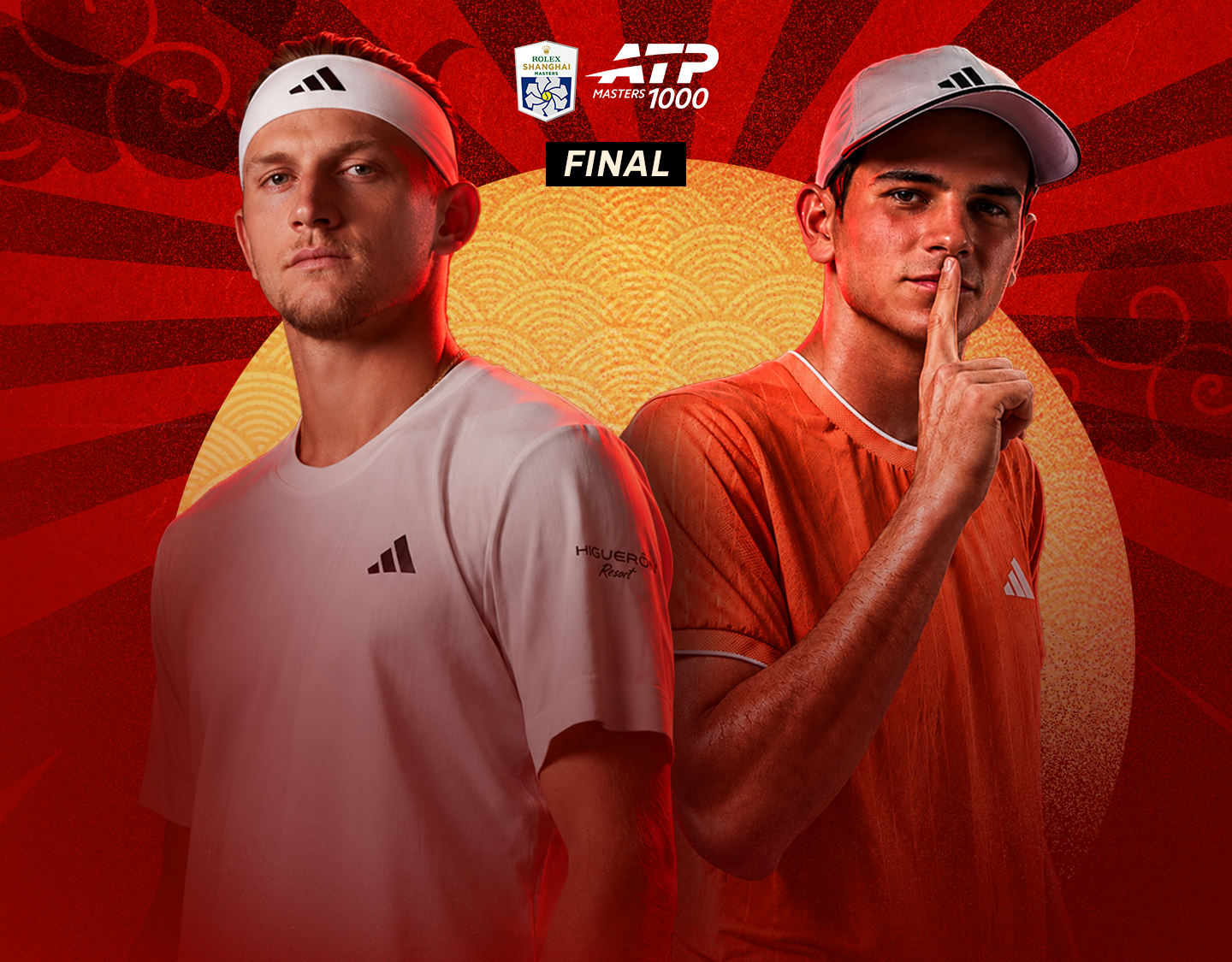 Final: a. Fokina vs r. Jodar of atp masters - rolex shanghai masters banner