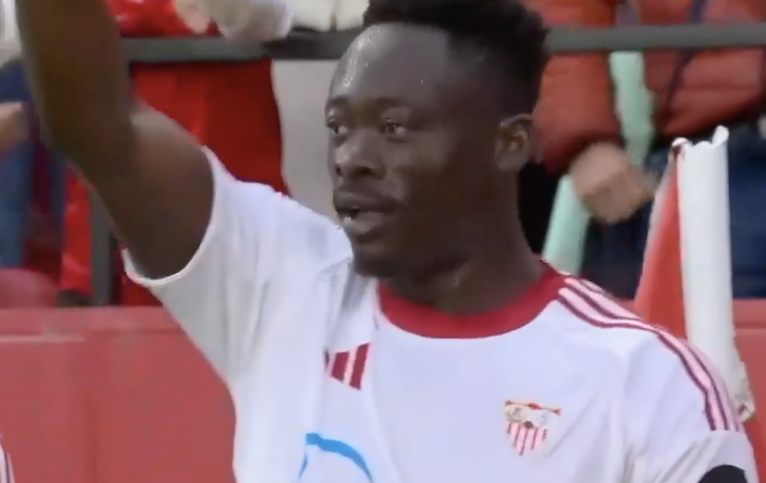 CLINICAL HEADER! Akor Adams breaks the deadlock for Sevilla