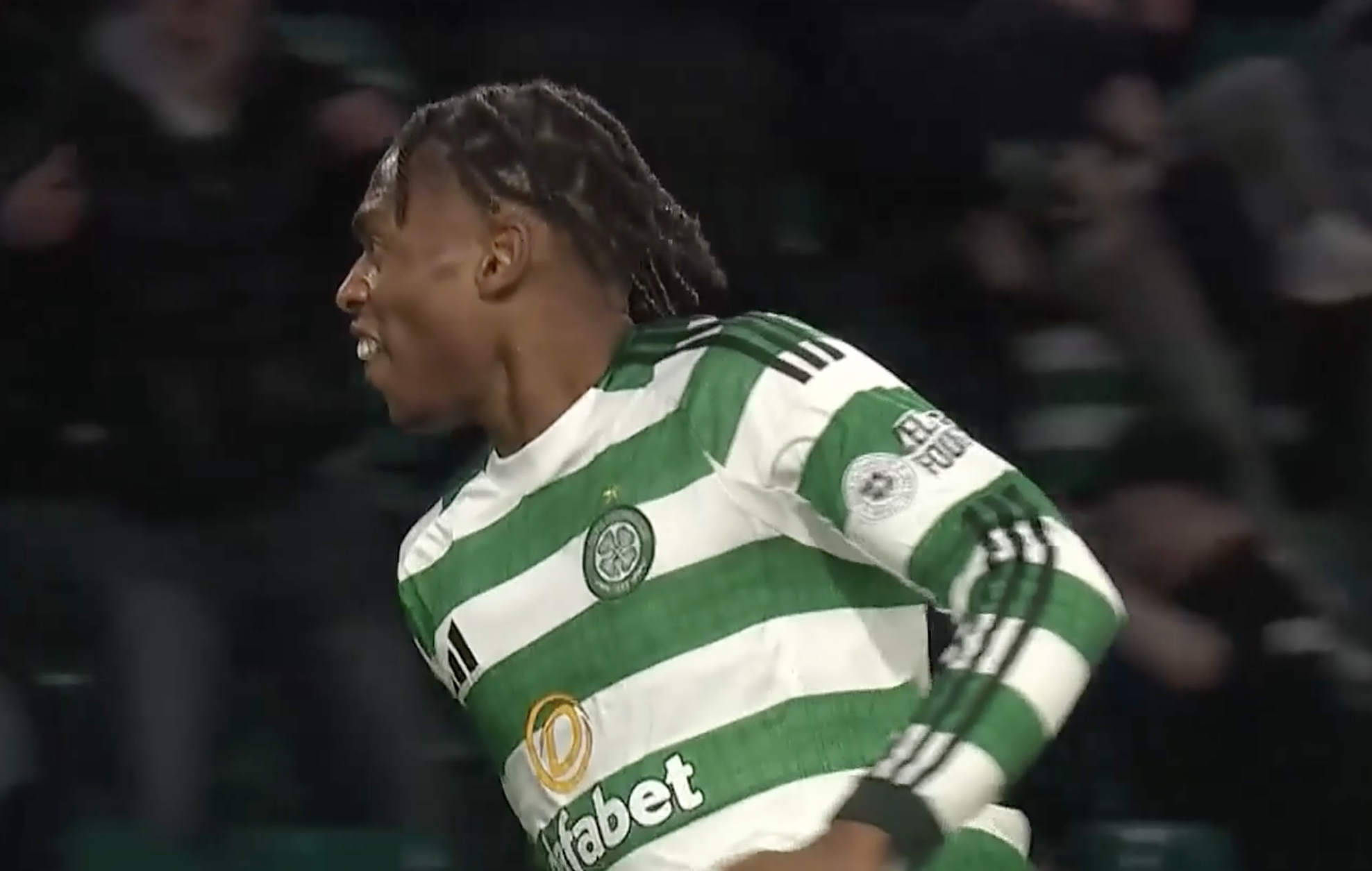 INCREDIBLE! Debutant Junior Adamu equalises for Celtic with a back heel