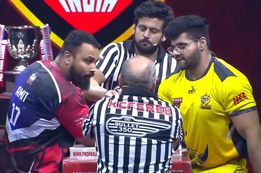 Kiraak Hyderabad vs Rohtak Rowdies | Aabhas Rana vs Amit Chaudhary (100+Kg) | Hindi Highlights