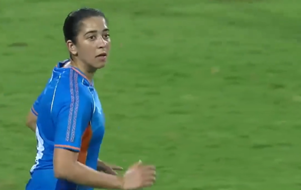 FROM DOWNTOWN! Aveka Singh scores a stunning free-kick