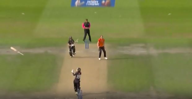 Pant Vibes! Bat flew as Monaghan gets caught out