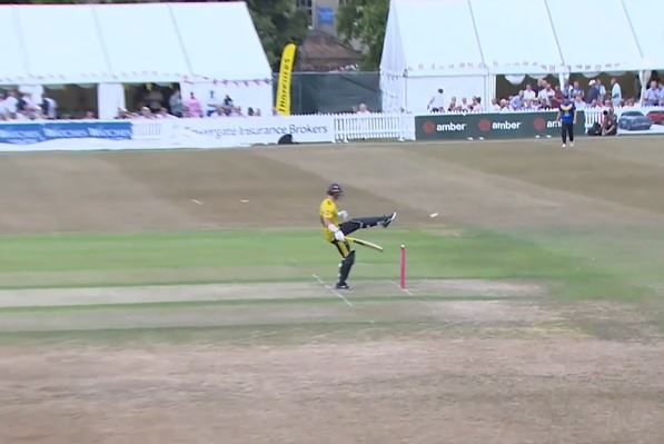 When Cricket Meets Football! Ben Charlesworth’s reflex save