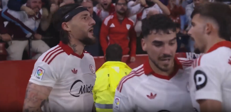 BULLET HEADER! Nemanja Gudelj floors Atletico Madrid