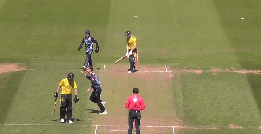 TWIN STRIKE! Ben Kellaway put on a show with the ball