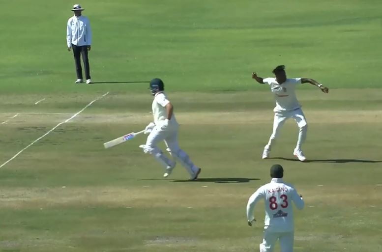 BLESSING'S BULLSEYE! Muzarabani's direct-hit nailed Mulder