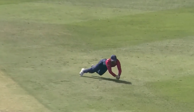 Diving Delight! Mayank Kumar takes a stunning catch