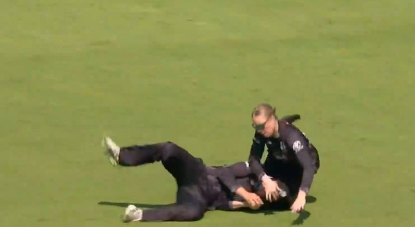 That moment when collision turned into a catching miracle