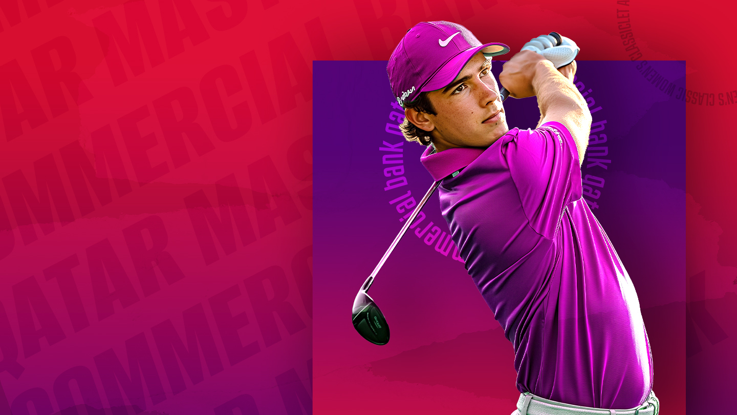 Commercial bank qatar masters 2025 golf banner