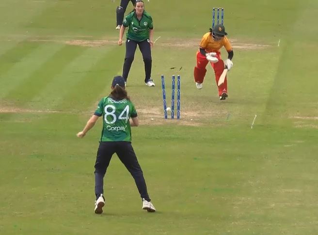 LASER THROW! Orla Prendergast nailed the run-out in style