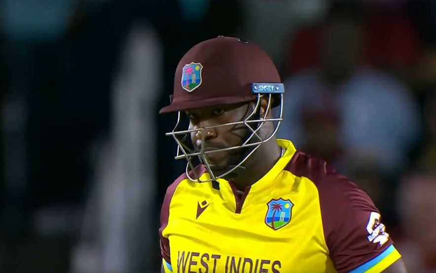 BALLISTIC! Andre Russell smashed three sixes in the over