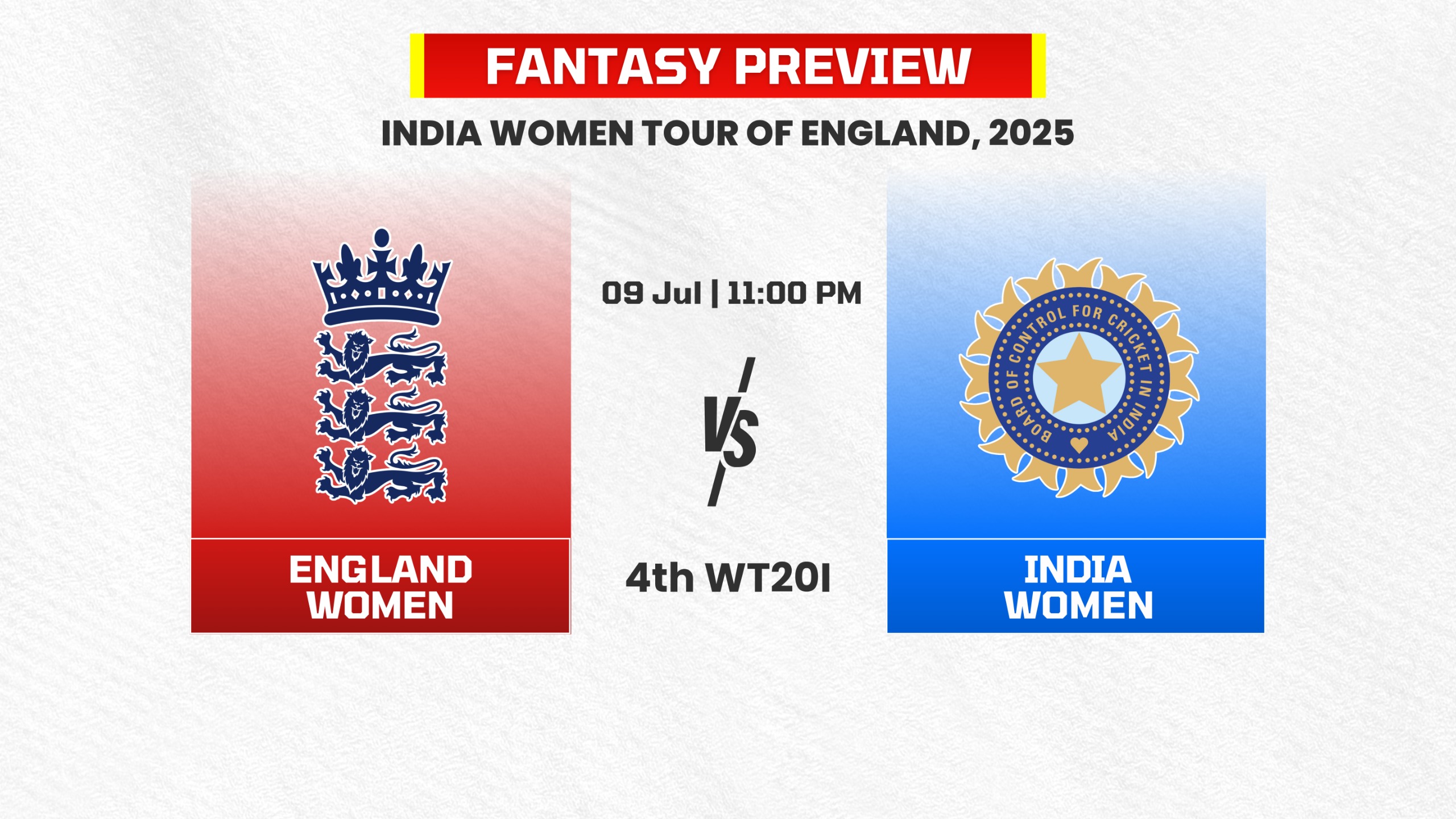 4th T20I: England Women vs India Women | 4th T20I