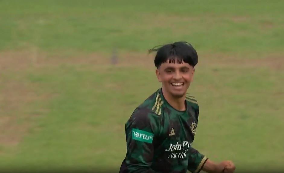 WWW! Farhan Ahmed ripped through Lancashire's batting